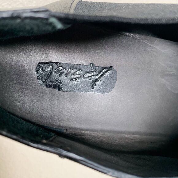 Marséll Low Ankle Booties 37.5 US 7.5 Black Leather Slip-On Chelsea Boot Marsell - Picture 8 of 8